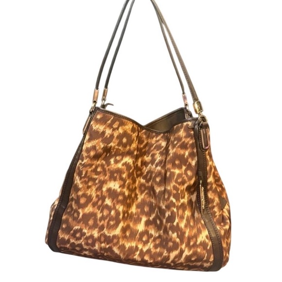 Coach Madison Ocelot Phoebe Shoulder Bag – Brown Leopard Print | EUC - Picture 2 of 12